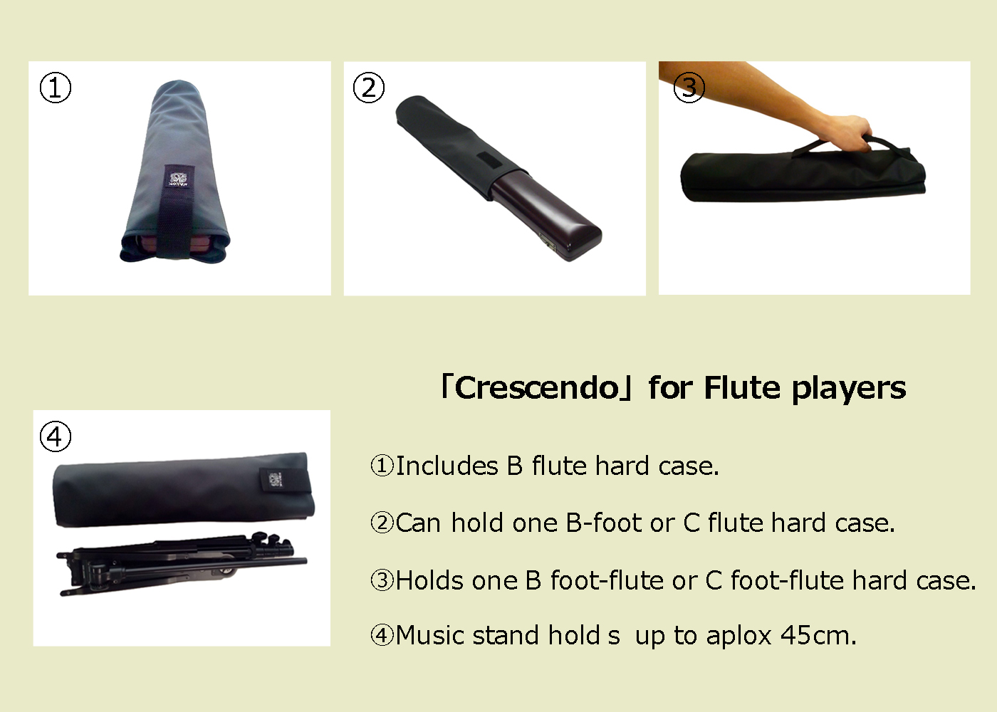 Photo: Flute interior case ‘Crescendo’ Ivory