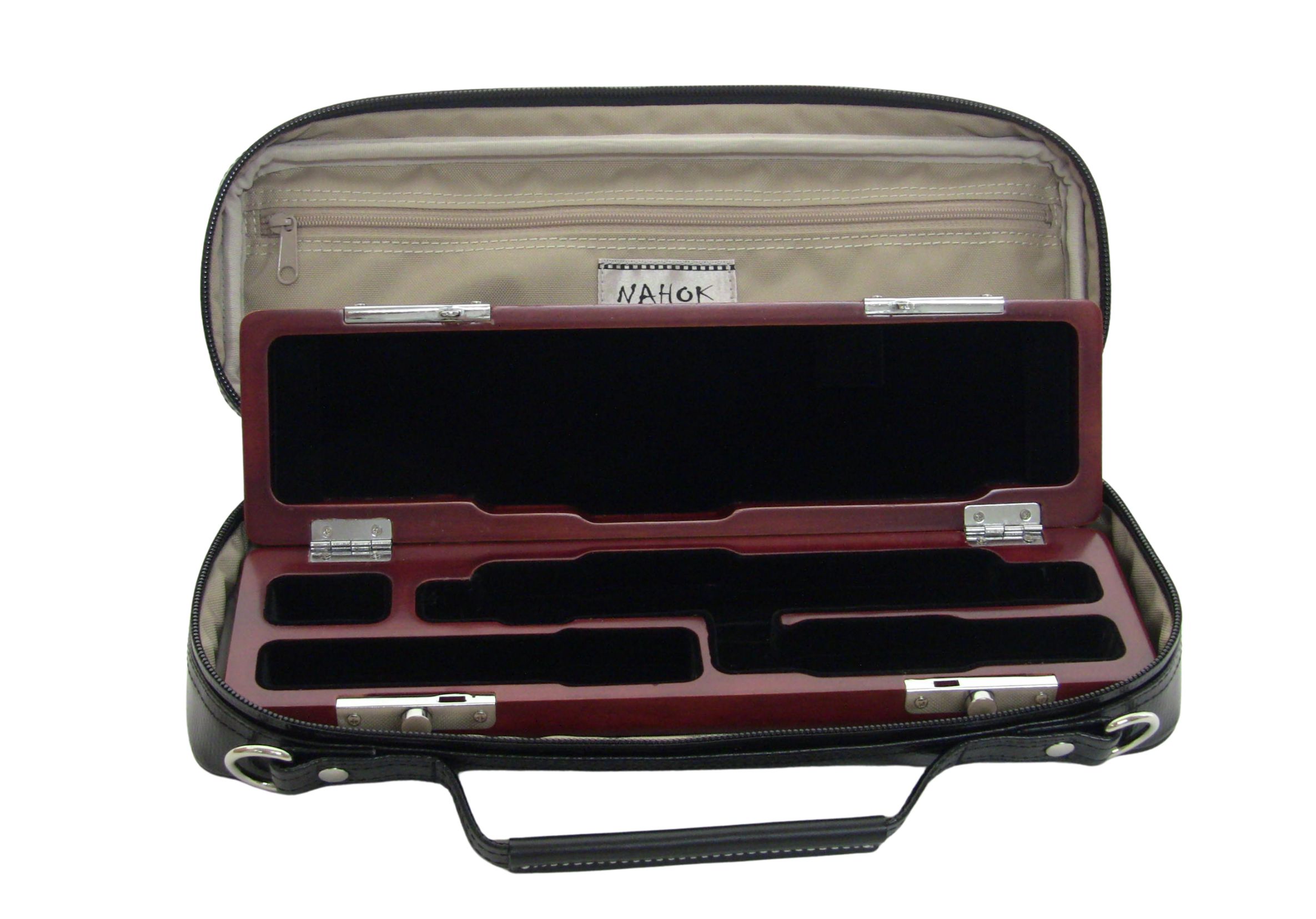 Photo: NAHOK Piccolo Case Guard [Mancini2/wf]  Black / Black Genuine Leather Handle *Red name{Waterproof, Temperature Adjustment & Shock Absorb}