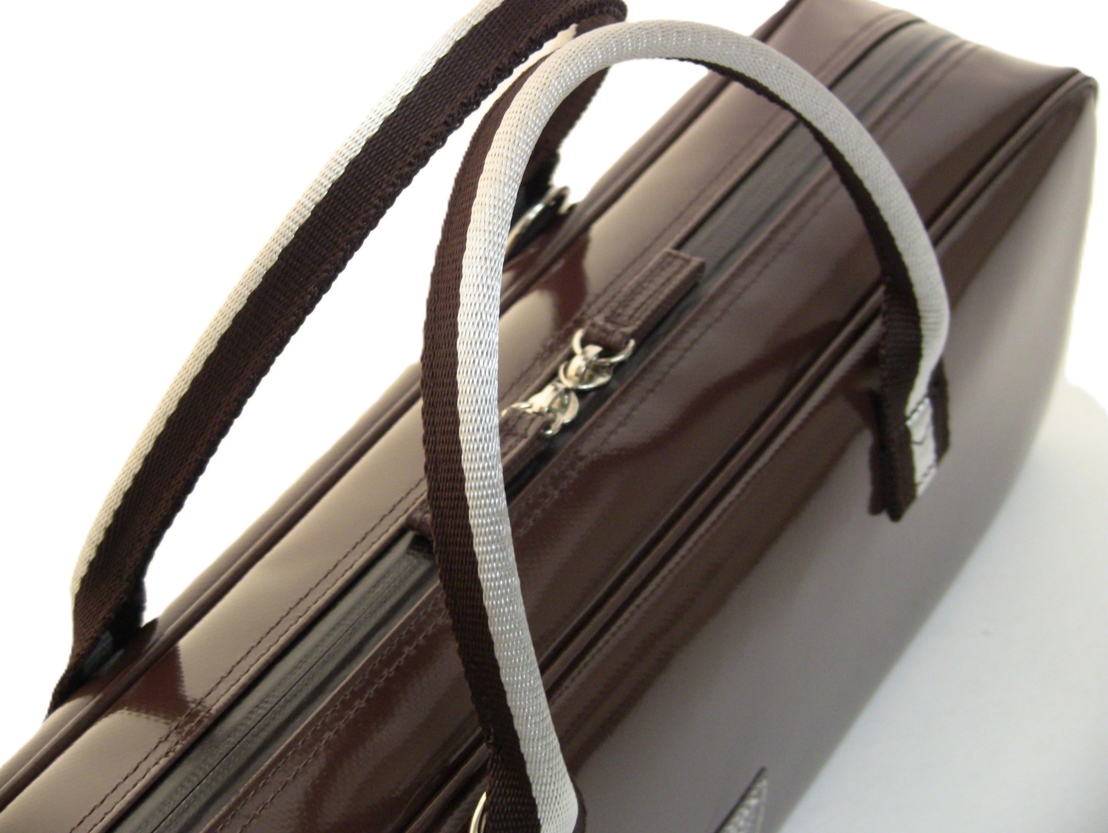 Photo5: For B&C foot, NAHOK Flute & Piccolo Case Bag [Grand Master3/wf] Chocolate / Chocolate & Silver Handle {Waterproof, Temperature Adjustment & Shock Absorb}