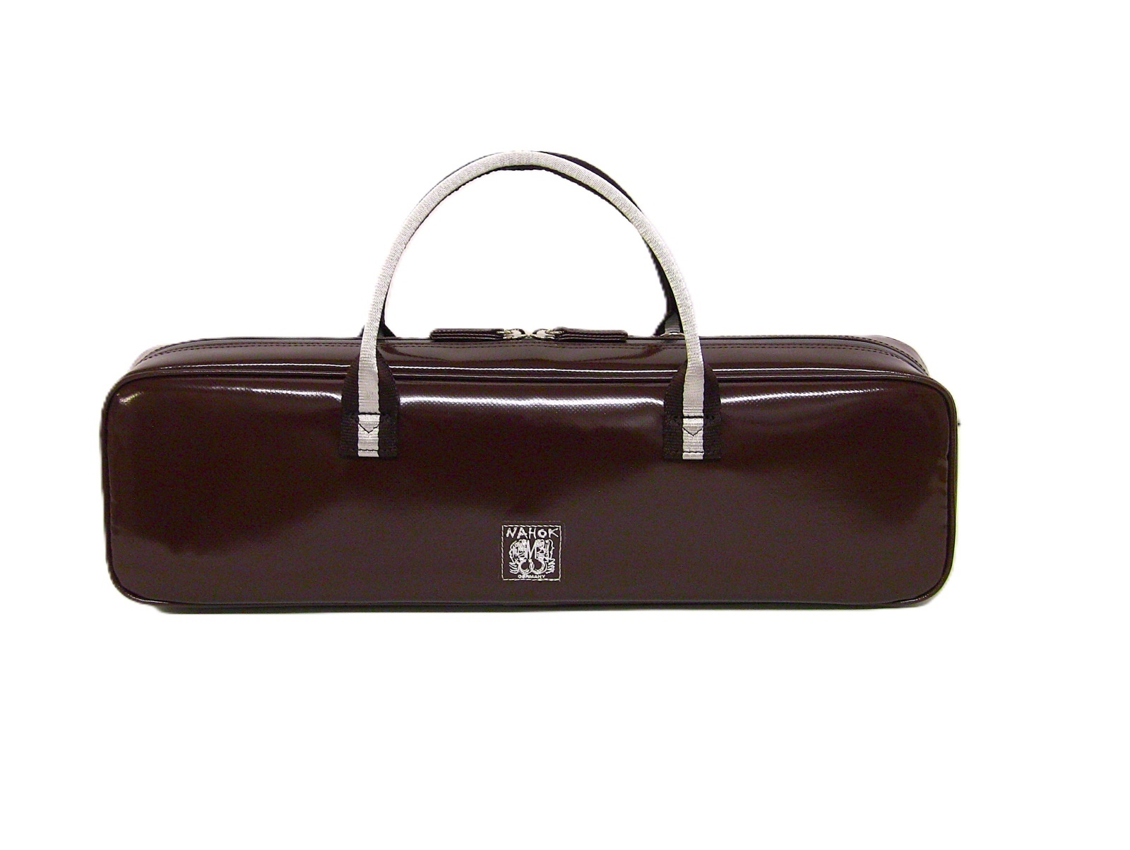 Photo2: For B&C foot, NAHOK Flute & Piccolo Case Bag [Grand Master3/wf] Chocolate / Chocolate & Silver Handle {Waterproof, Temperature Adjustment & Shock Absorb}
