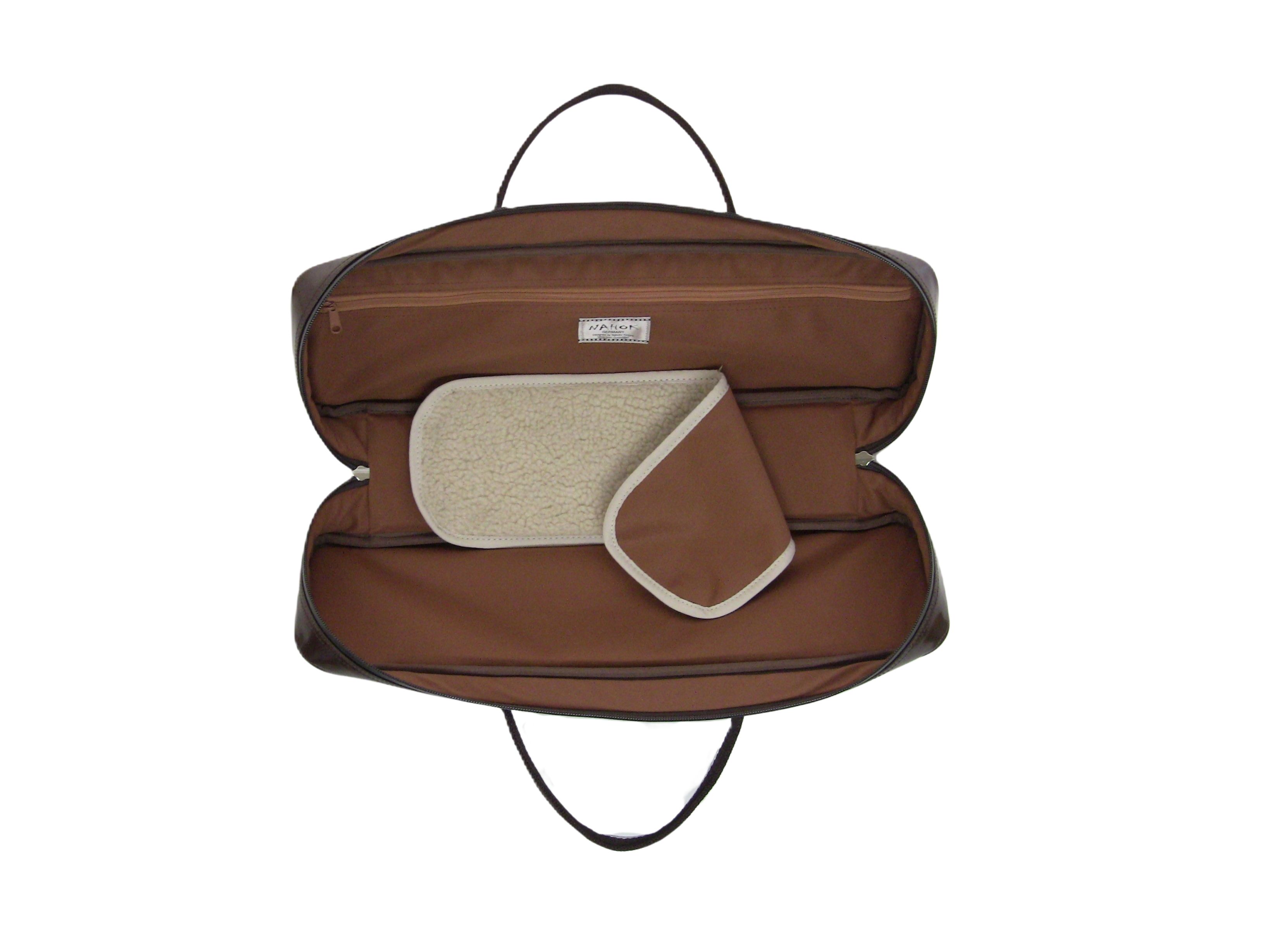 Photo: For B&C foot, NAHOK Flute & Piccolo Case Bag [Grand Master3/wf] Chocolate / Chocolate & Silver Handle {Waterproof, Temperature Adjustment & Shock Absorb}